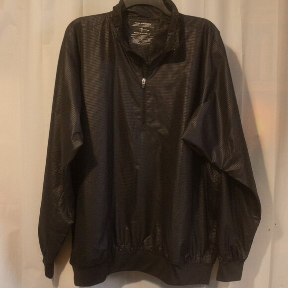 Page & Tuttle Men's Black Windproof Water-Resistant Quarter Zip Pullover Size XL - Picture 1 of 5